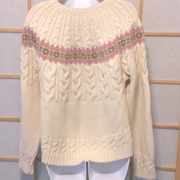 Splendid Olga Sweater Fair Isle Cable-Knit - Picture 5 of 10